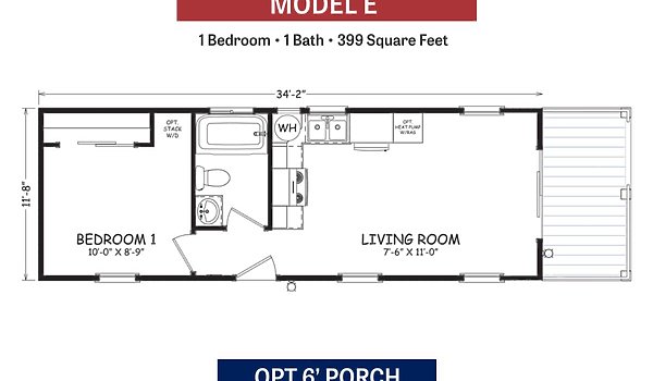 Casita Series / Model E with Porch Layout 90142