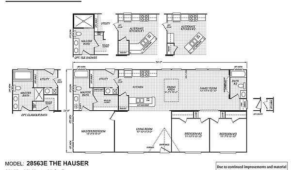 Prestige Series / 28563E The Hauser (Alt Kitchen 1) Layout 72815