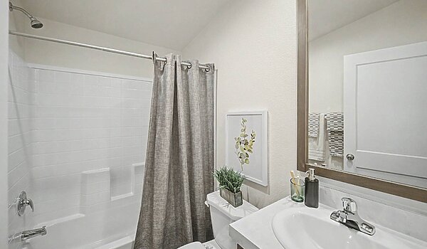 Pure Series / 24483P The Grace with Prow Porch and Tower Dormer Bathroom 135431