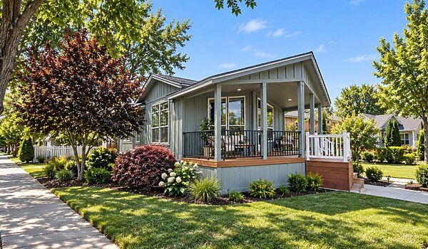 Pure Series / 24483P The Grace with Prow Porch and Tower Dormer Exterior 135413
