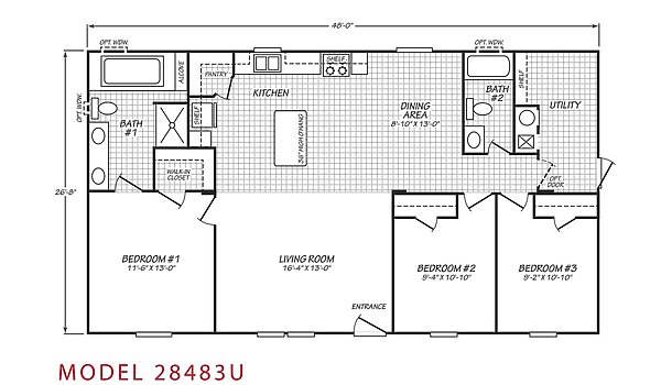 PROMOTIONAL PRICING FOR LIMITED TIME ONLY! / Bluebonnet 28483U Layout 87304