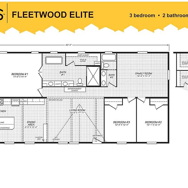 Fleetwood Elite Series / Big Beam House 32663X Layout 70618