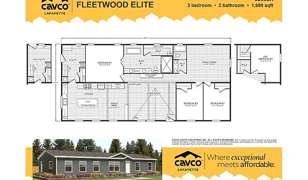 Fleetwood Elite Series / Big Beam House 32663X Layout 70618