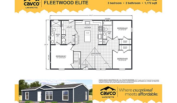 Fleetwood Elite Series / Escape 28443B Layout 106544