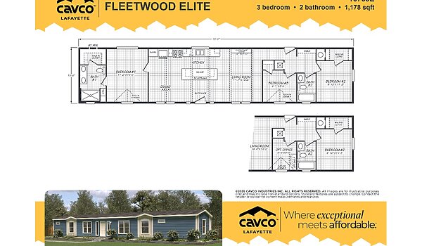 Fleetwood Elite Series / Twin Peaks 16763E Layout 118041