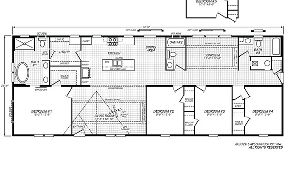 Fleetwood Elite Series / Kodiak 28724X Layout 135064