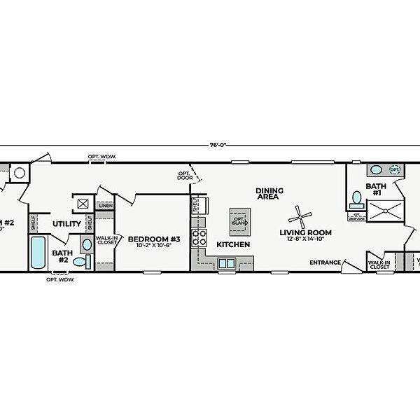 Cavco Community / Violet 16763F Layout 130872