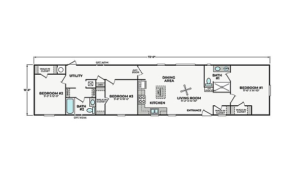 Cavco Community / Daisy 16723F Layout 132419