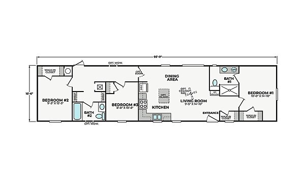 Cavco Community / Clover 16663F Layout 132436