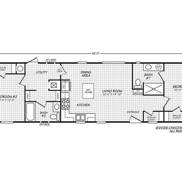 Cavco Community / Dalia 16562F Layout 132468