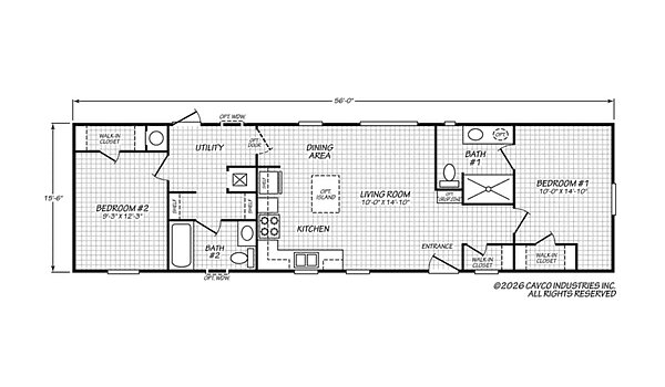 Cavco Community / Dalia 16562F Layout 132468