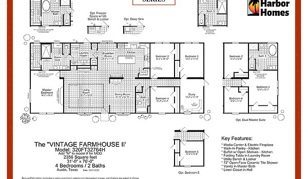 Fiesta / The Vintage Farmhouse II 320FT32764H Layout 50595