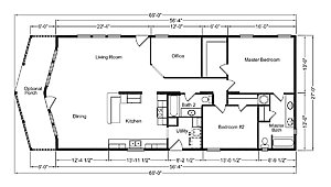 Palm Harbor / The Metolius Cabin 28562A Layout 39814