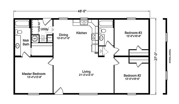 Palm Harbor / The Applegate HD28563A Layout 39933