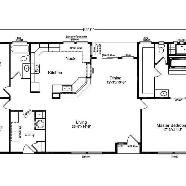 Palm Harbor / The St. Andrews HD30643B Layout 40440