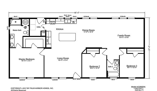 Palm Harbor / The Mary’s Peak 28603A Layout 40932