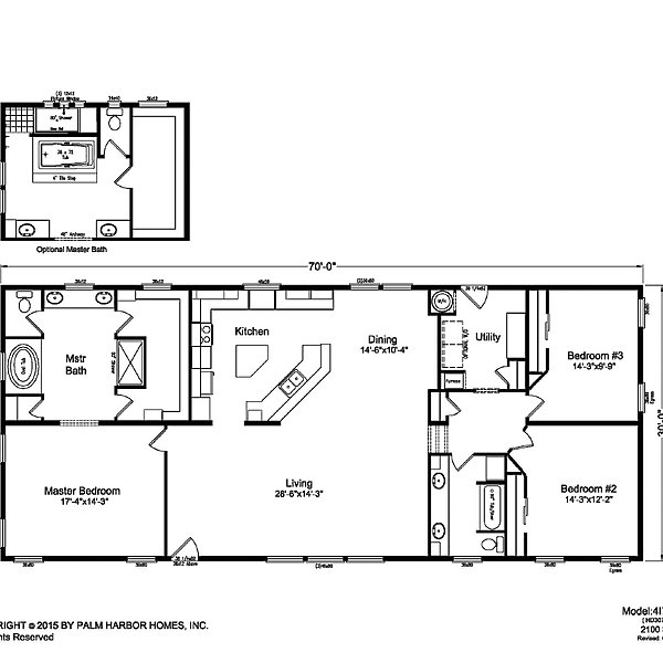 Palm Harbor / The Bellingham HD30703A Layout 45624