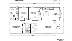 Palm Harbor / The River Front 28523A Layout 43393
