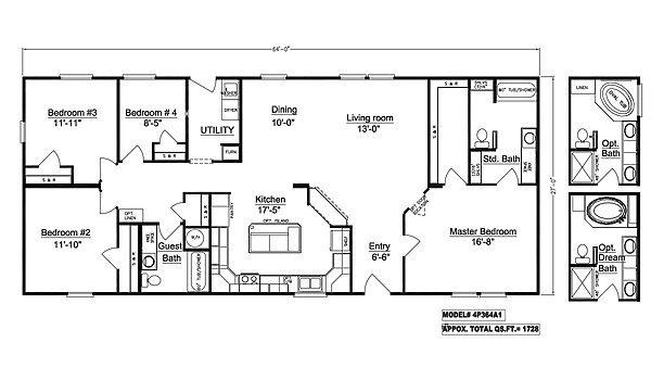 400 Series / The Truman II N4P366A1 Layout 44854