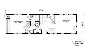 Palm Harbor / The Paradise II 4H54S17 Layout 44858