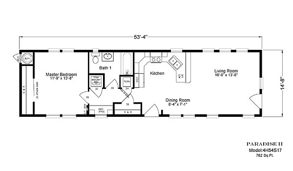 Paradise Series / The Paradise II 4H54S17 Layout 44858