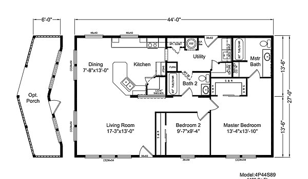 400 Series / The Creekside N4P44S89 Layout 44864