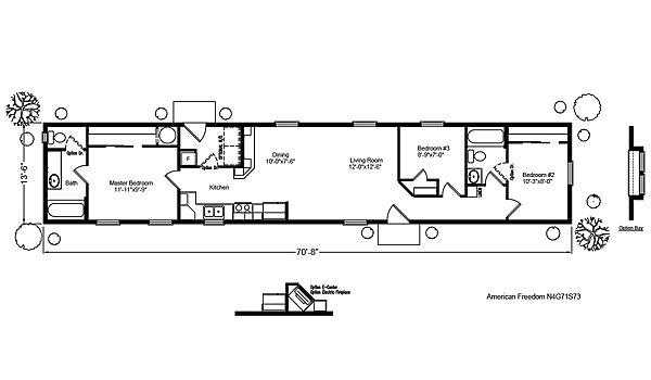 Palm Harbor / The American Freedom IV N4G71S73 Layout 44867