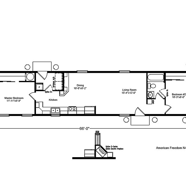 Palm Harbor / The American Freedom III N4G66S72 Layout 44868