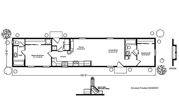 Palm Harbor / The American Freedom III N4G66S72 Layout 44868