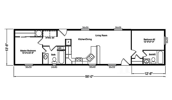 Palm Harbor / The American Freedom I N4G56S70 Layout 44870