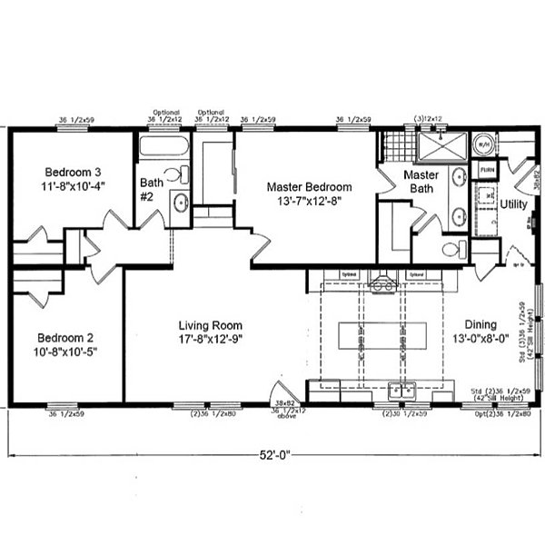 Palm Harbor / The Ranch Hand Home HD-28523R Layout 60680