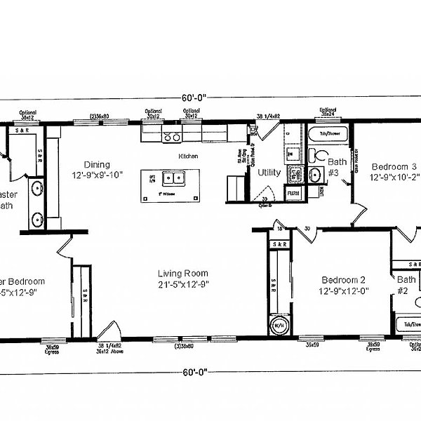 Palm Harbor / The Willow Home HD-28603M Layout 60681