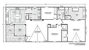 American Dream Series / Ranch House 30683R Layout 115902