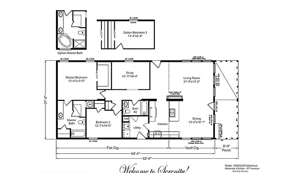 400 Series / The Metolius Cabin 4G28522A Serenity Layout 131040