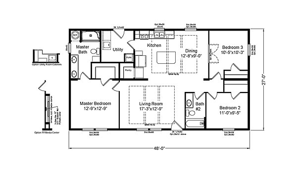 Homes Direct / Pacific Crest 28483B Layout 149144