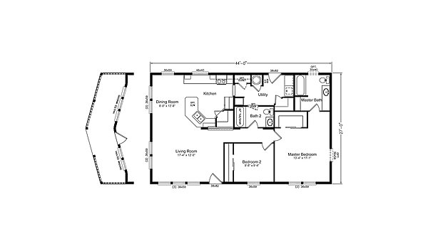 ADU (HUD) / ADU Creekside 28441A Layout 149147