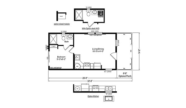 ADU (HUD) / ADU Cottage 15331C Layout 149152