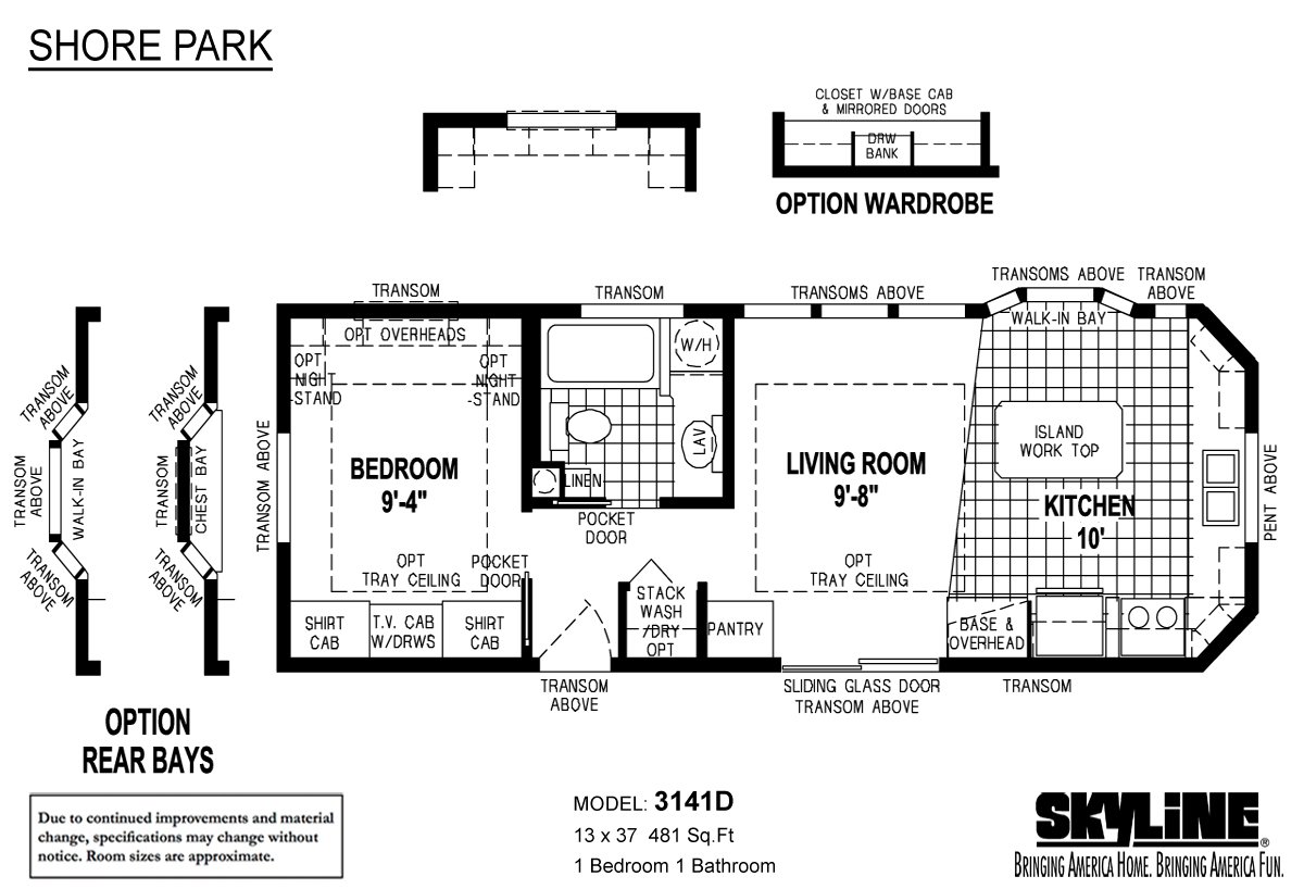 Park Model Homes Floor Plans - 20+ 2 Bedroom Park Model Homes | Bodaswasuas