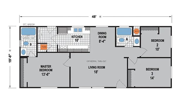 The Californian Series / The Tiburon Layout 44030
