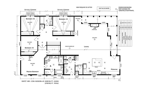 Custom Villa / B367CT 4Bds Layout 63305