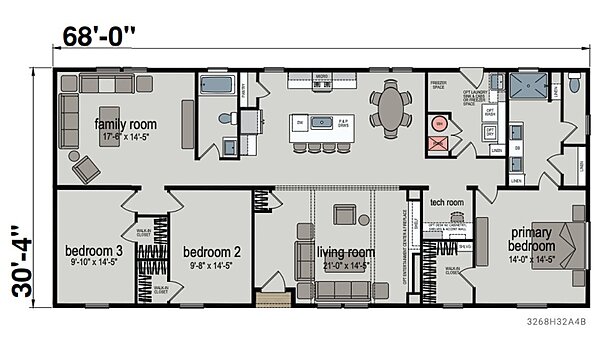 Altitude Series / Whitney 3268H32A4B Layout 116599