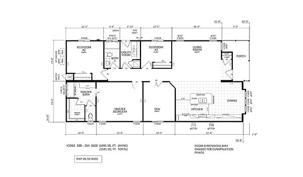 Sunset Ridge / K596G Layout 3121