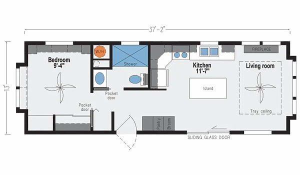 Palm Bay / 2622C (With Porch) Layout 69093