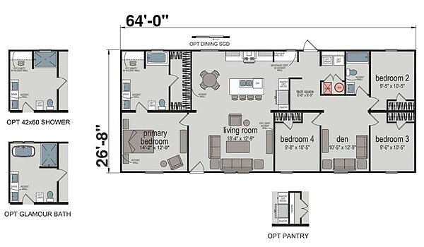 Embrace Series / Serenity 2864H42A7C Layout 101163