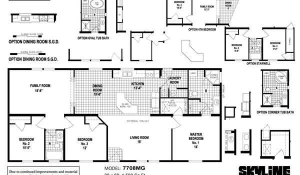 Hillcrest Double Wides / 7708MG Layout 3940