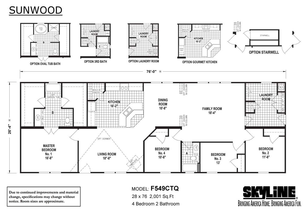 Sunwood F549CTQ by Skyline Homes