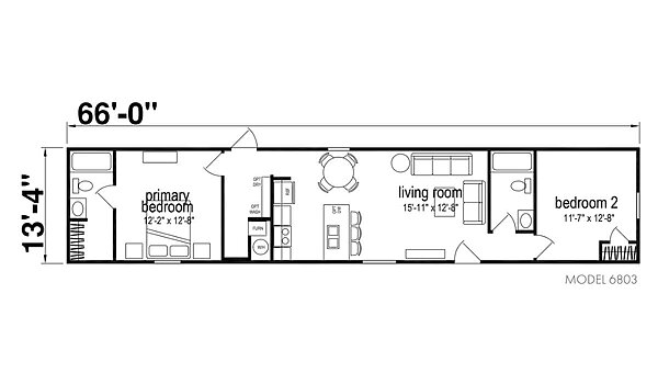 Lake Manor / Zenith 2BR Layout 97420