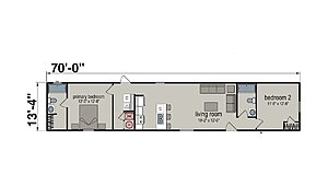 Lake Manor / Raystown Two Bed 933 1470H22P01 Layout 148618