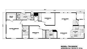20' Wide Homes / TW-20603C Layout 60282
