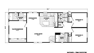 20' Wide Homes / TW-20523B Layout 60288